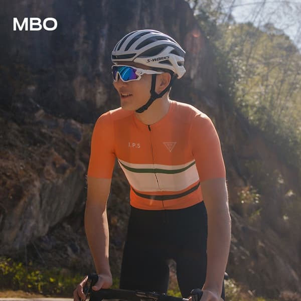 MCQSS065A315 - Áo Đạp Xe MBO Nam Tangerine